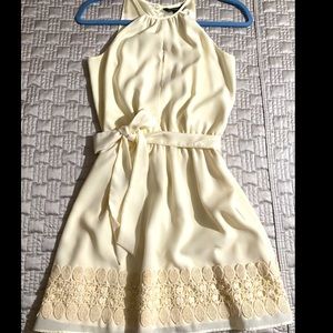 Express Halter Tie Belt Dress